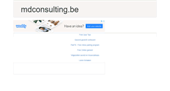 Desktop Screenshot of mdconsulting.be